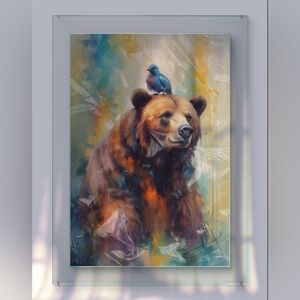 Bear and Bird portrait